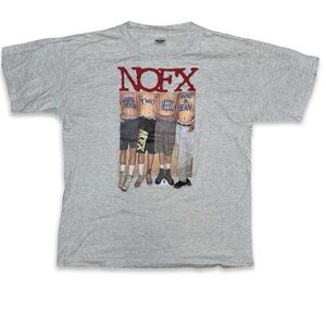 Vintage XL NOFX White Trash tee shirt single stitch 1993